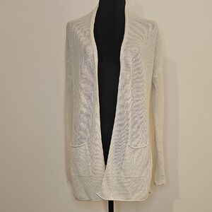 Lolë Light Weight And Light Greige Open-Front Women's Cardigan